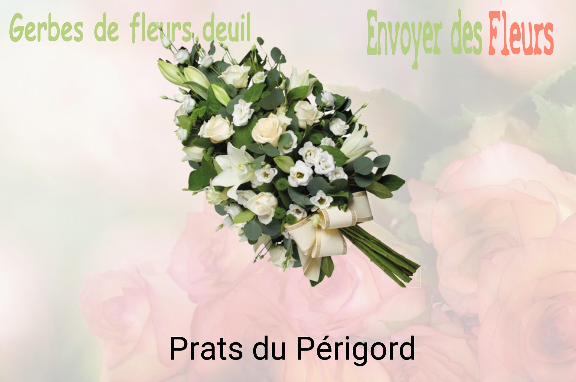 Gerbe de fleurs de deuil livrée à Prats-du-Périgord